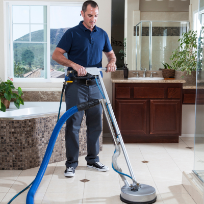 cleaning the grout