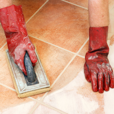 drying the grout