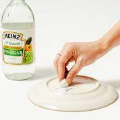 using vinegar