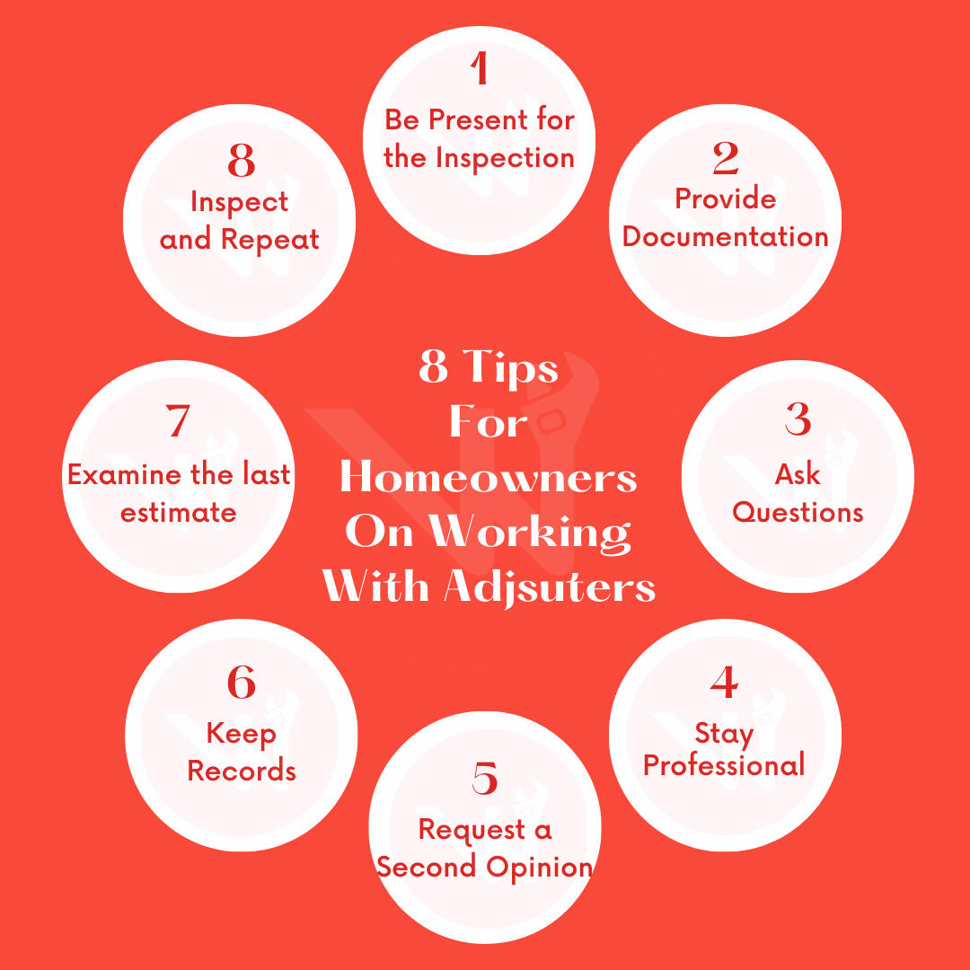 tips for homeowners on working with adjusters