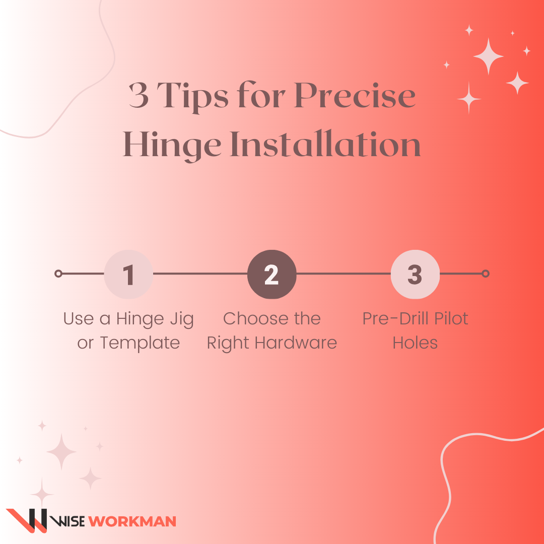 3 tips for precise hinge installation