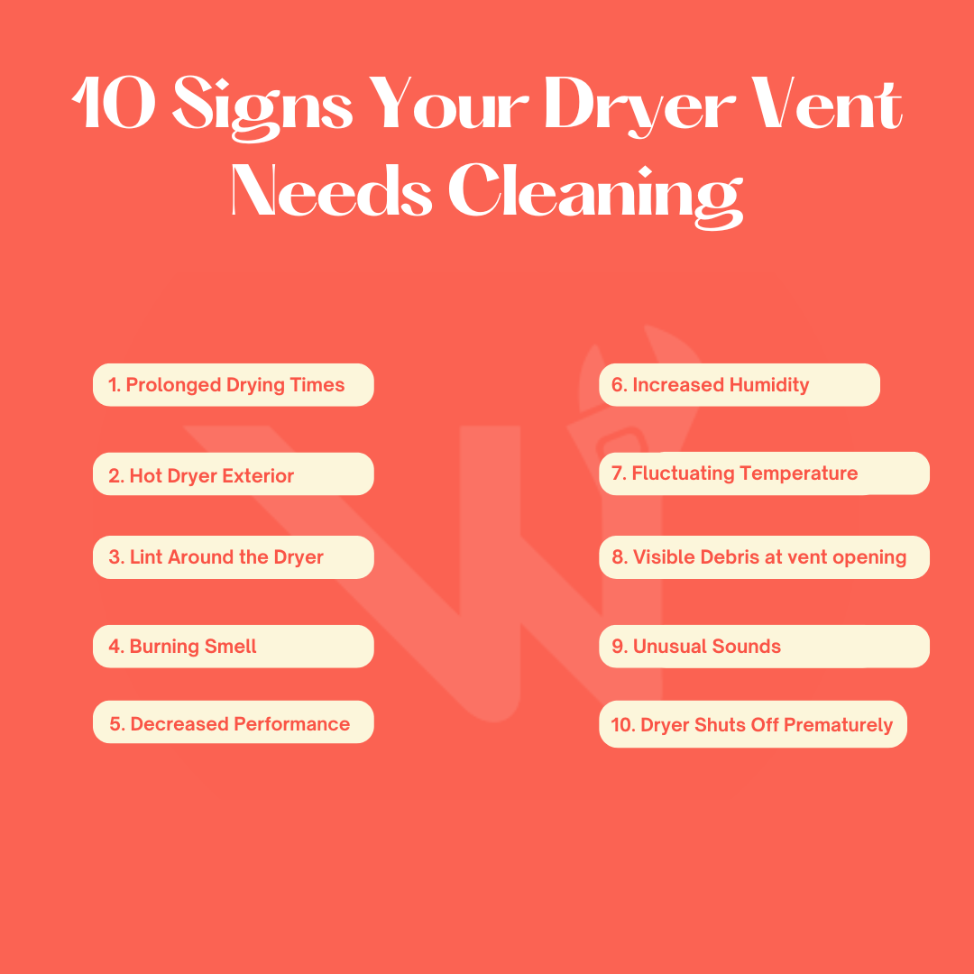 10 signs your dryer vent needs cleaning