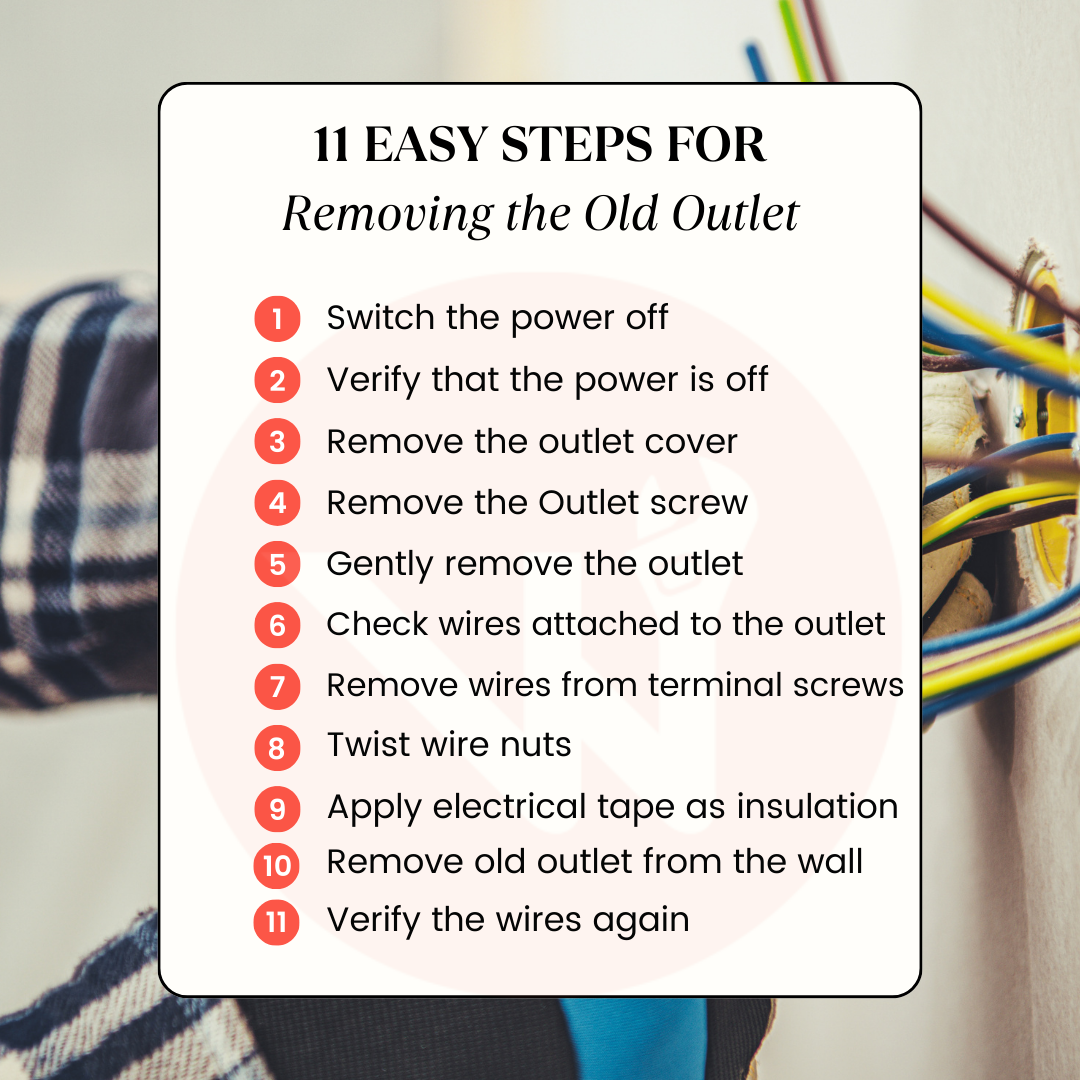 easy steps for removing the old outlet