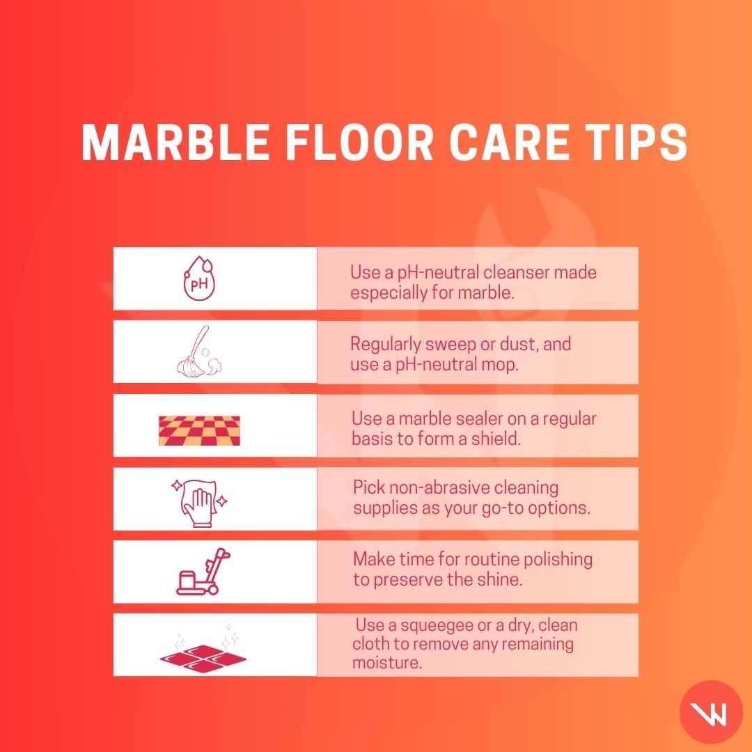 Marble Floor care tips