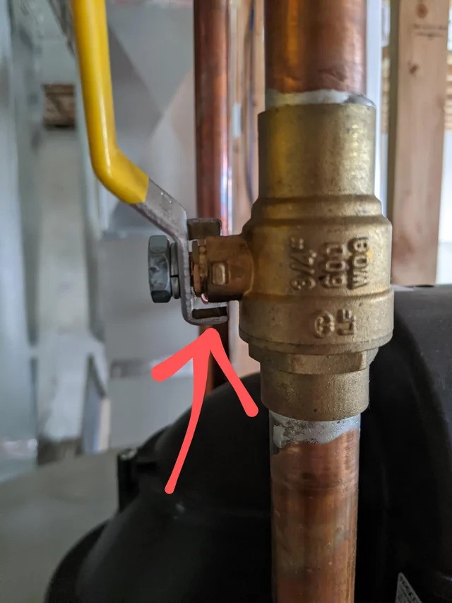 water drips from valve