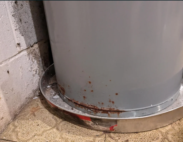 rusty water heater